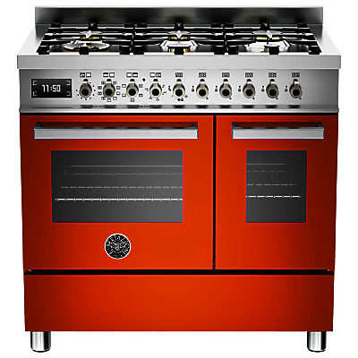 Bertazzoni Professional Series 90cm Dual Fuel Twin Range Cooker Orange